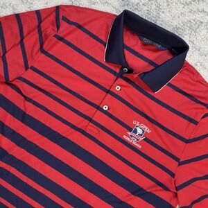 Polo Golf Ralph‎ Lauren Shirt Men's M Striped US Open 2019 Pebble Beach USGA
